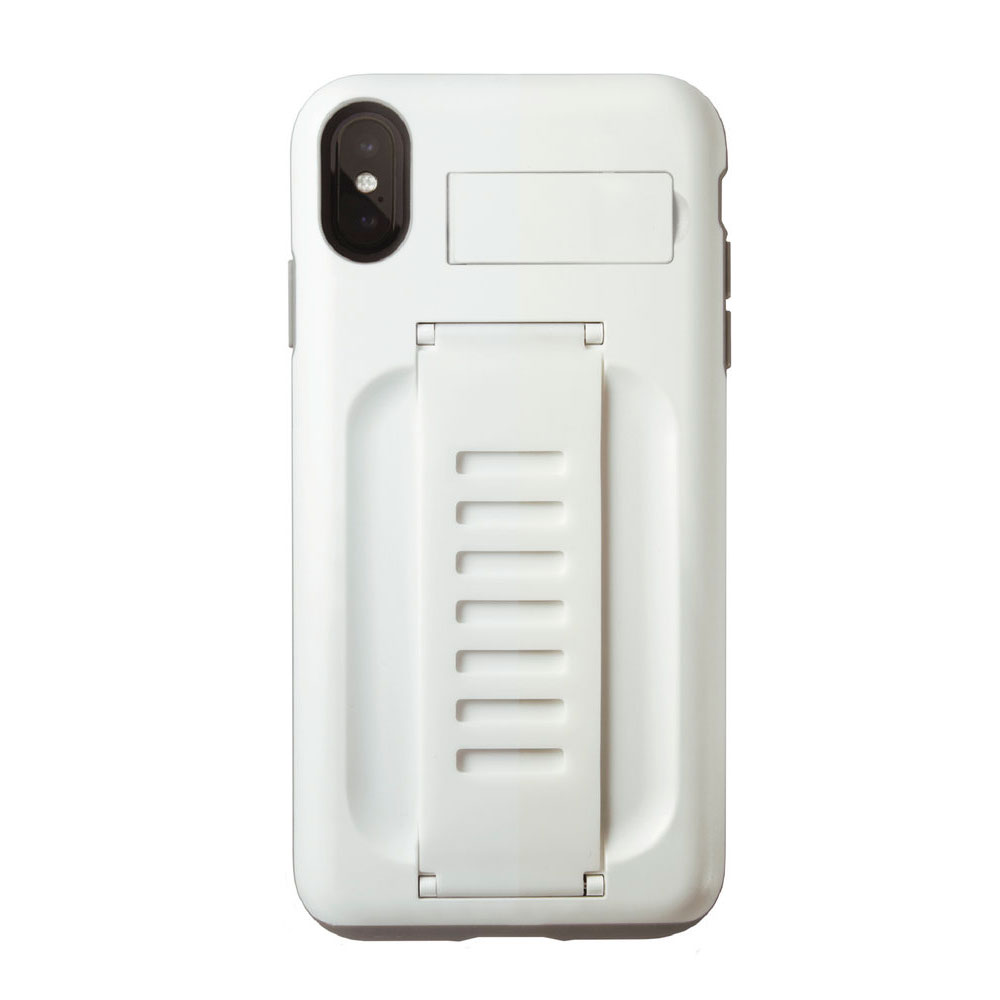 iPHONE XS Max Easy Grip Hybrid Stand Case (White)